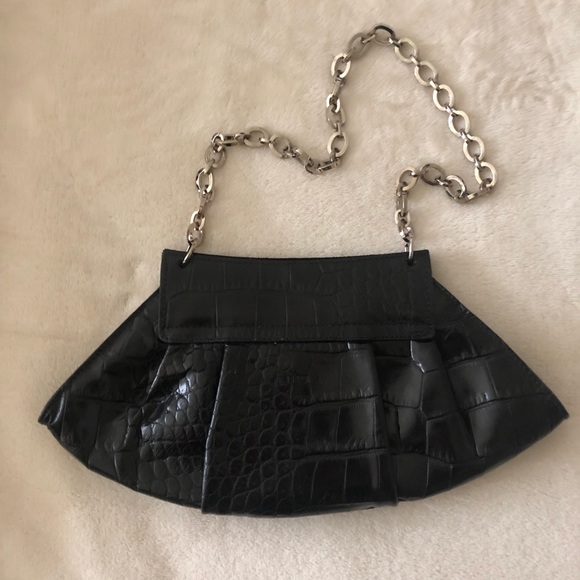 Furla Small Black Snakeskin Purse - Picture 4 of 5